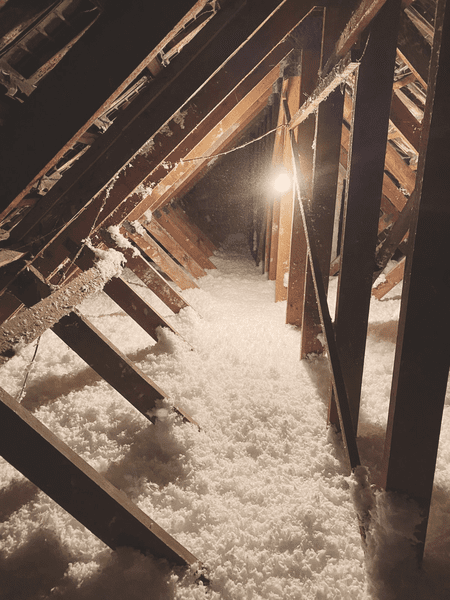 travaux d'isolation des combles perdus